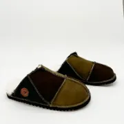 Picture of Sheepskin Mules | Mocca / Willow / Indigo | Size 8