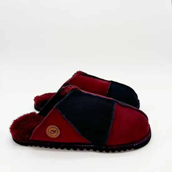 Picture of Sheepskin Mules | Indigo / Damson | Size 13