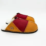 Picture of Sheepskin Mules | Burnt Honey / Damson | Size 13