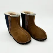 Picture of Sheepskin Shorties | Bark / Slate with Braid | Size 4