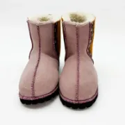 Picture of Sheepskin Shorties | Lilac / Burnt Honey with Braid | Size 5