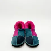 Picture of Sheepskin Slipper | Magenta / Teal / Slate| Size 1