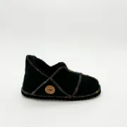 Picture of Sheepskin Slipper | Indigo / Rainbow thread | Size 3