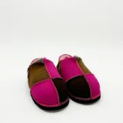 Picture of Sheepskin Slipper | Magenta / Bark / Mocca / Leopard - Low Back | Size 5