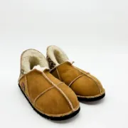 Picture of Sheepskin Slipper | Spice with Leopard Heel | Size 5