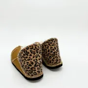 Picture of Sheepskin Slipper | Spice with Leopard Heel | Size 5