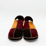 Picture of Sheepskin Slipper | Burnt Honey / Damson / Mocca | Size 9