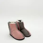 Picture of Sheepskin Traditional | Pink / Grey | Size Kids 8