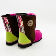 Picture of Traditional Boots | Magenta / Mocca / Lime with Braid | Size 5